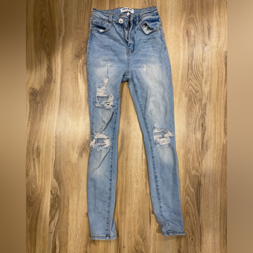 Women’s wax jean skinny jeans